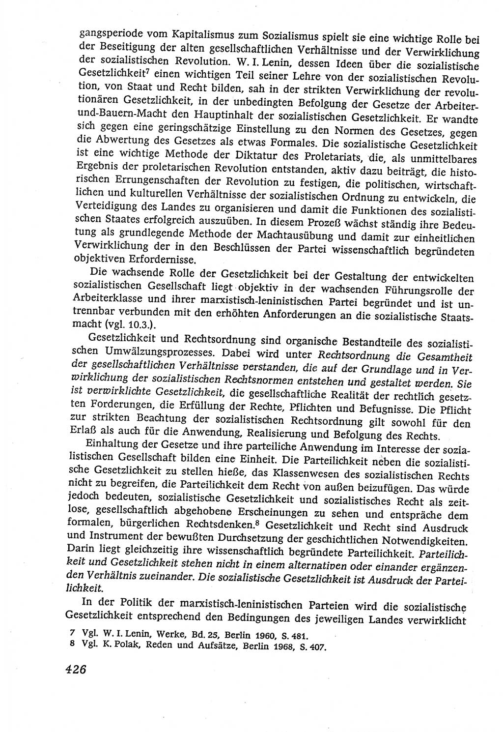 Marxistisch-leninistische (ML) Staats- und Rechtstheorie [Deutsche Demokratische Republik (DDR)], Lehrbuch 1980, Seite 426 (ML St.-R.-Th. DDR Lb. 1980, S. 426)