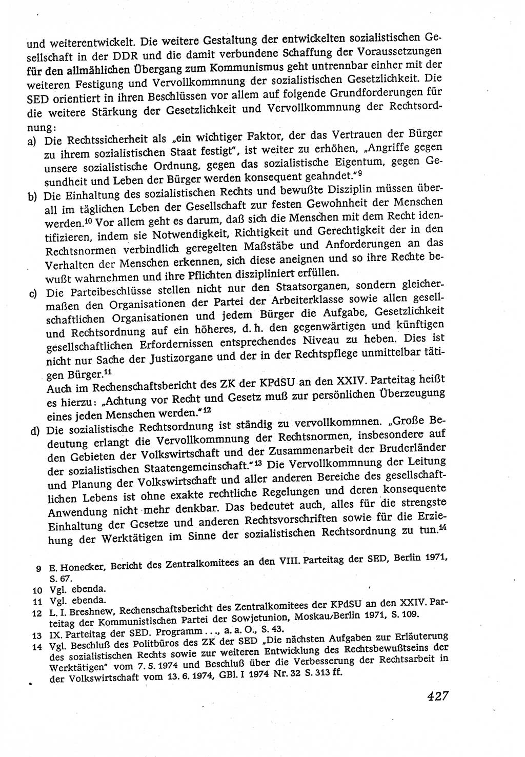 Marxistisch-leninistische (ML) Staats- und Rechtstheorie [Deutsche Demokratische Republik (DDR)], Lehrbuch 1980, Seite 427 (ML St.-R.-Th. DDR Lb. 1980, S. 427)