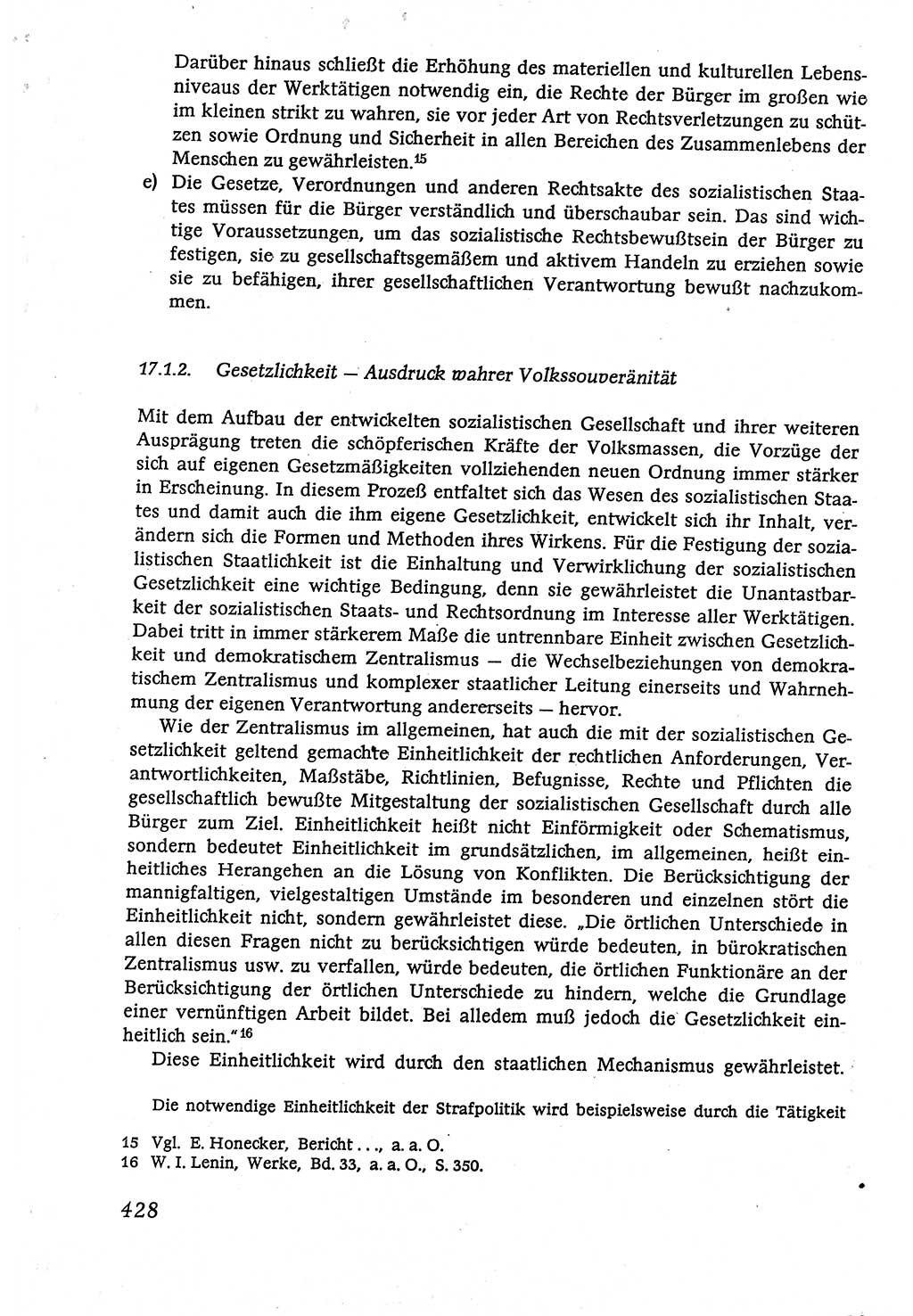 Marxistisch-leninistische (ML) Staats- und Rechtstheorie [Deutsche Demokratische Republik (DDR)], Lehrbuch 1980, Seite 428 (ML St.-R.-Th. DDR Lb. 1980, S. 428)
