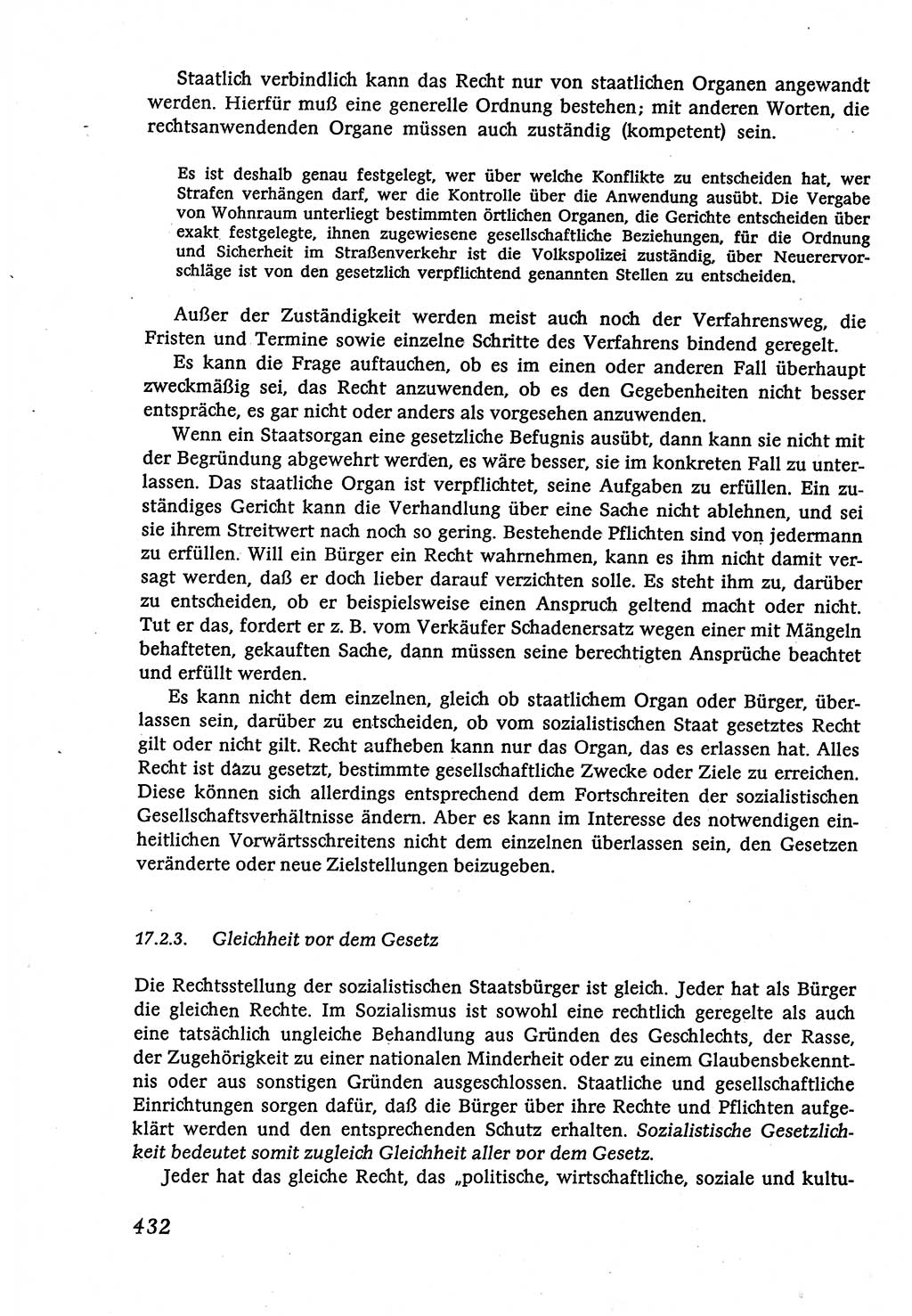 Marxistisch-leninistische (ML) Staats- und Rechtstheorie [Deutsche Demokratische Republik (DDR)], Lehrbuch 1980, Seite 432 (ML St.-R.-Th. DDR Lb. 1980, S. 432)