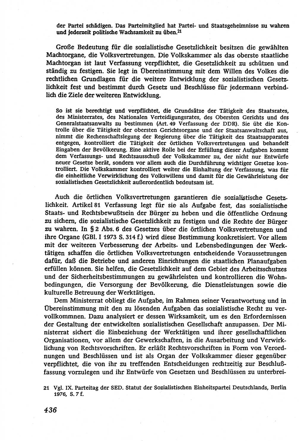 Marxistisch-leninistische (ML) Staats- und Rechtstheorie [Deutsche Demokratische Republik (DDR)], Lehrbuch 1980, Seite 436 (ML St.-R.-Th. DDR Lb. 1980, S. 436)