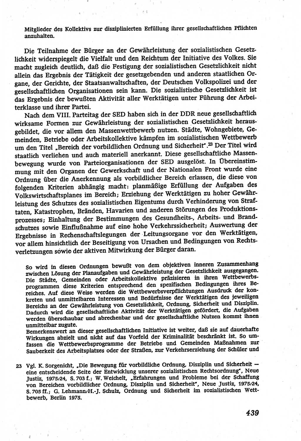 Marxistisch-leninistische (ML) Staats- und Rechtstheorie [Deutsche Demokratische Republik (DDR)], Lehrbuch 1980, Seite 439 (ML St.-R.-Th. DDR Lb. 1980, S. 439)