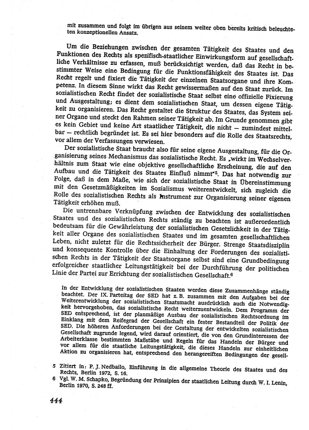 Marxistisch-leninistische (ML) Staats- und Rechtstheorie [Deutsche Demokratische Republik (DDR)], Lehrbuch 1980, Seite 444 (ML St.-R.-Th. DDR Lb. 1980, S. 444)