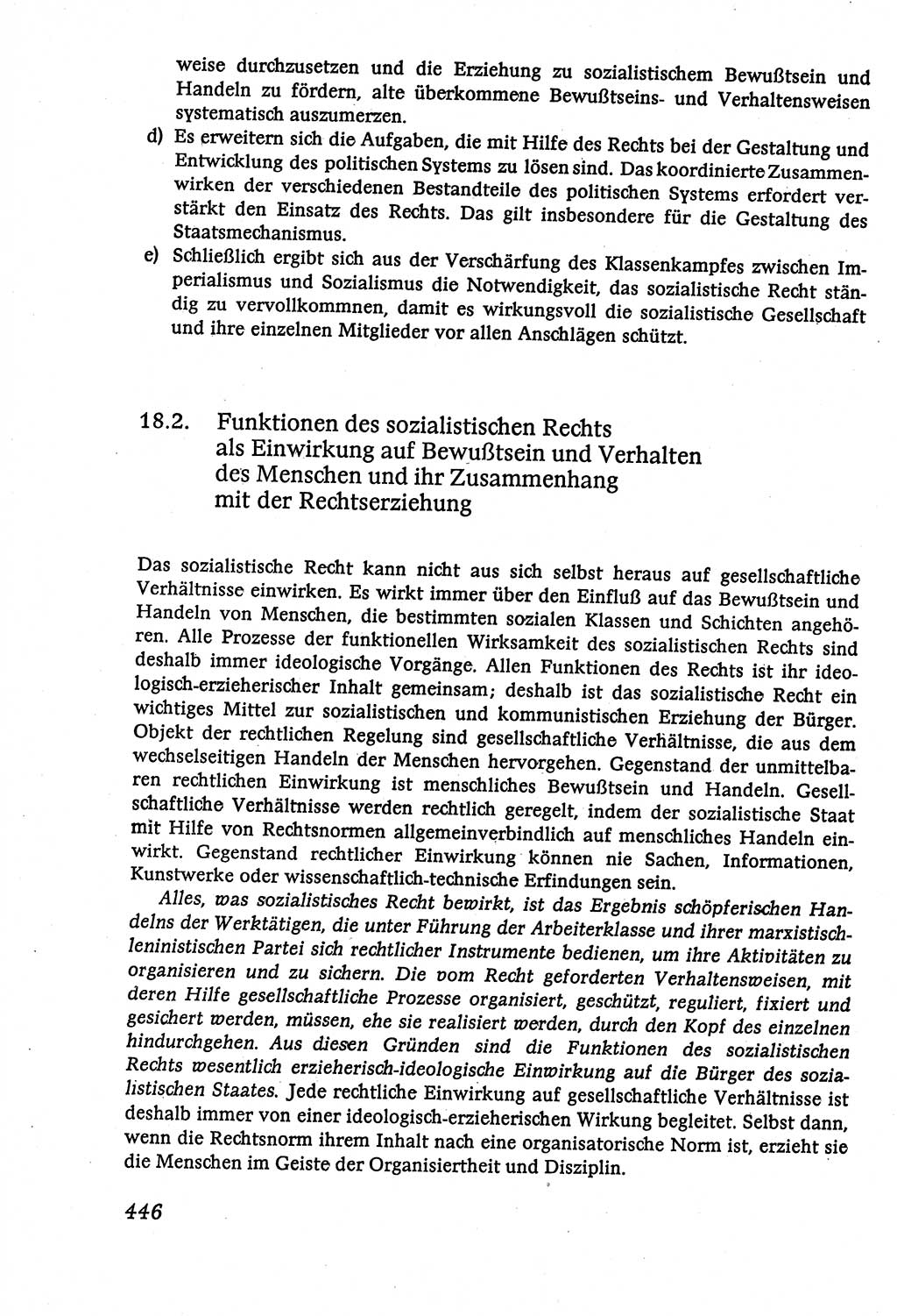 Marxistisch-leninistische (ML) Staats- und Rechtstheorie [Deutsche Demokratische Republik (DDR)], Lehrbuch 1980, Seite 446 (ML St.-R.-Th. DDR Lb. 1980, S. 446)