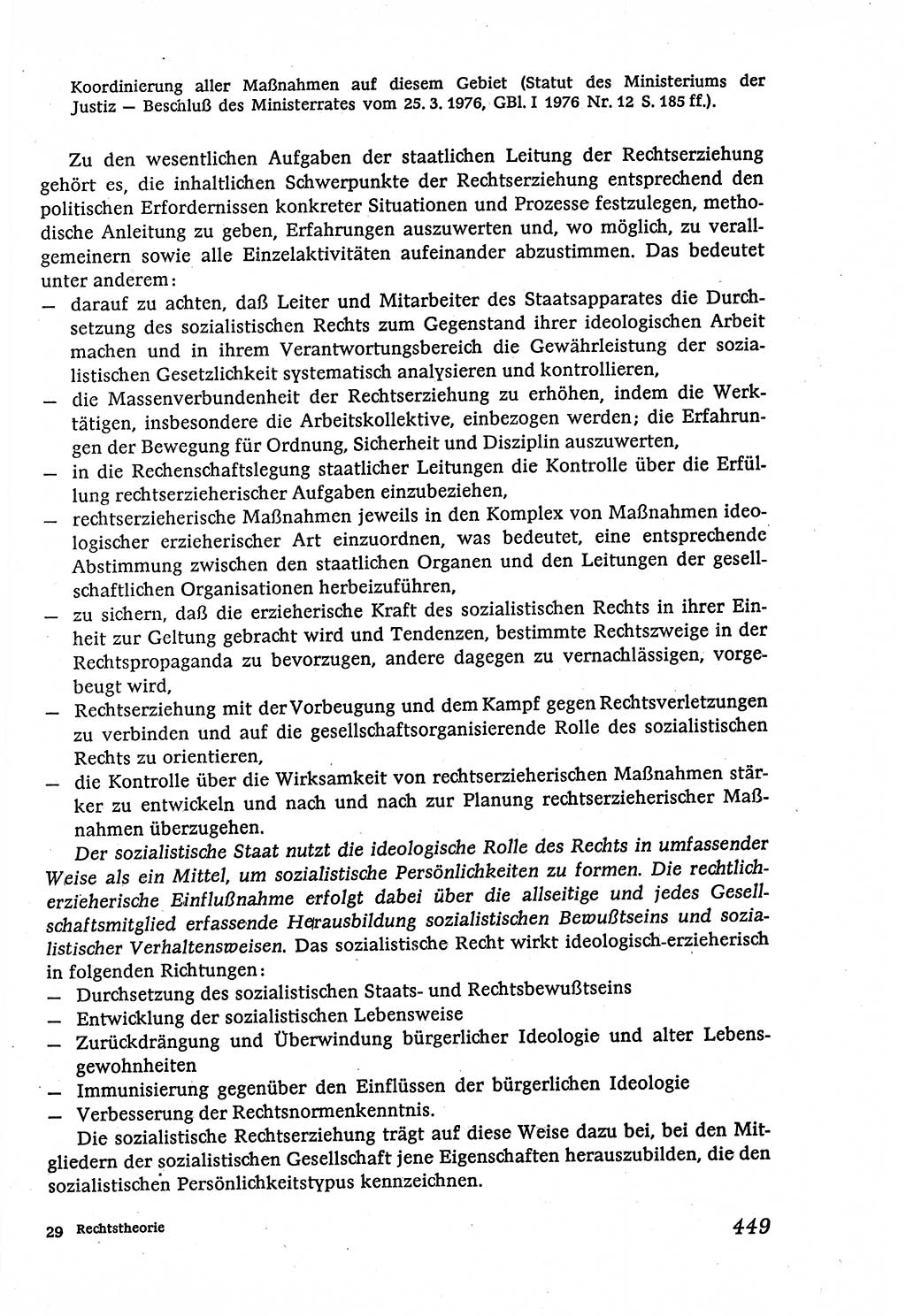 Marxistisch-leninistische (ML) Staats- und Rechtstheorie [Deutsche Demokratische Republik (DDR)], Lehrbuch 1980, Seite 449 (ML St.-R.-Th. DDR Lb. 1980, S. 449)