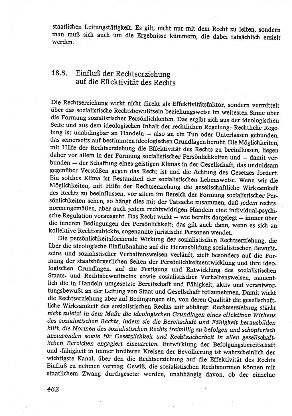 Marxistisch-leninistische (ML) Staats- und Rechtstheorie [Deutsche Demokratische Republik (DDR)], Lehrbuch 1980, Seite 462 (ML St.-R.-Th. DDR Lb. 1980, S. 462)