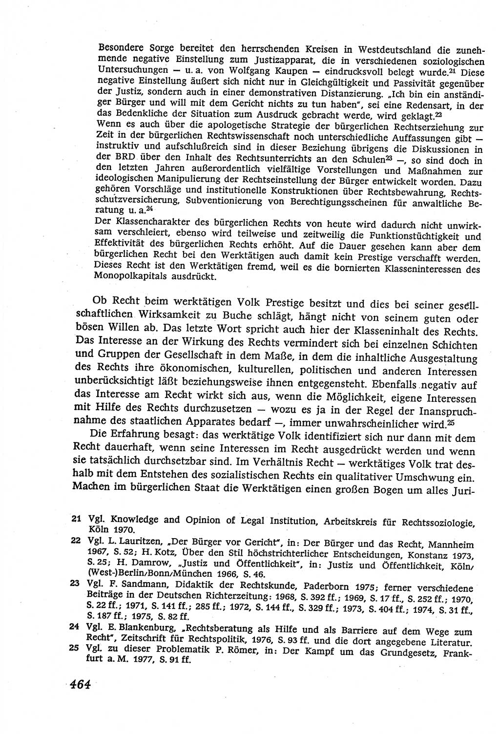 Marxistisch-leninistische (ML) Staats- und Rechtstheorie [Deutsche Demokratische Republik (DDR)], Lehrbuch 1980, Seite 464 (ML St.-R.-Th. DDR Lb. 1980, S. 464)
