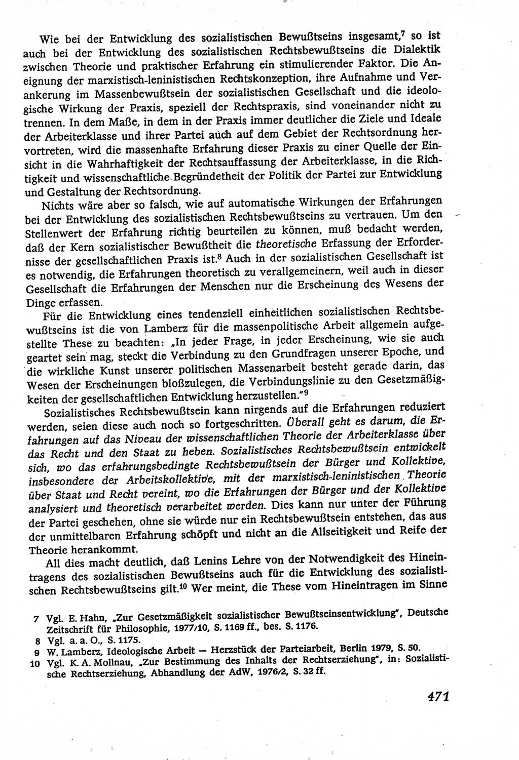 Marxistisch-leninistische (ML) Staats- und Rechtstheorie [Deutsche Demokratische Republik (DDR)], Lehrbuch 1980, Seite 471 (ML St.-R.-Th. DDR Lb. 1980, S. 471)