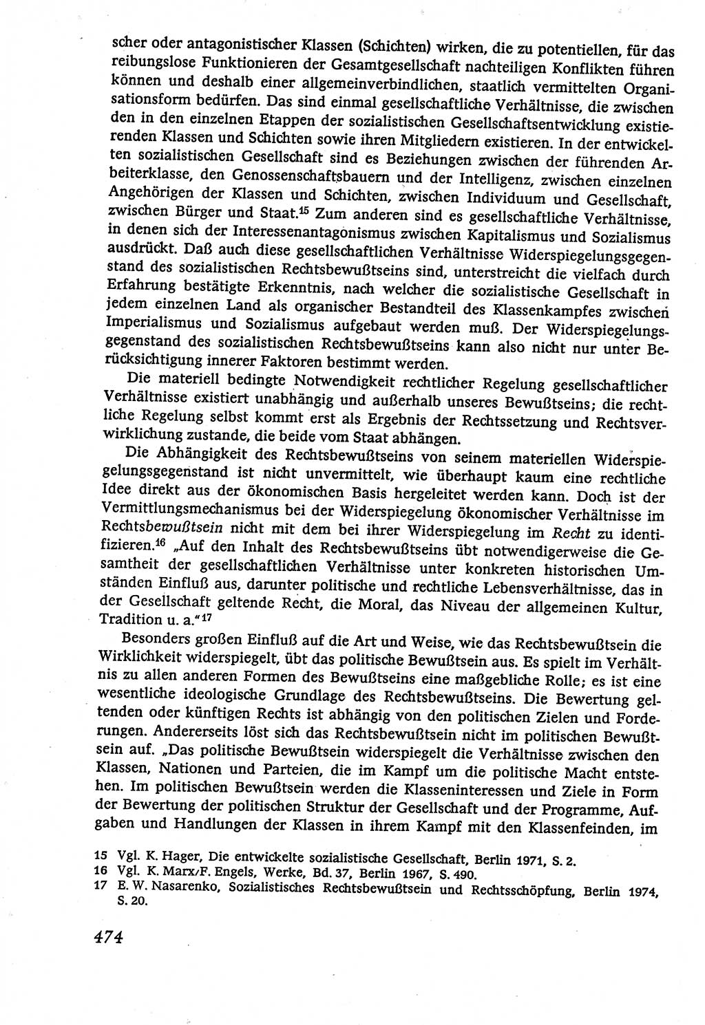 Marxistisch-leninistische (ML) Staats- und Rechtstheorie [Deutsche Demokratische Republik (DDR)], Lehrbuch 1980, Seite 474 (ML St.-R.-Th. DDR Lb. 1980, S. 474)