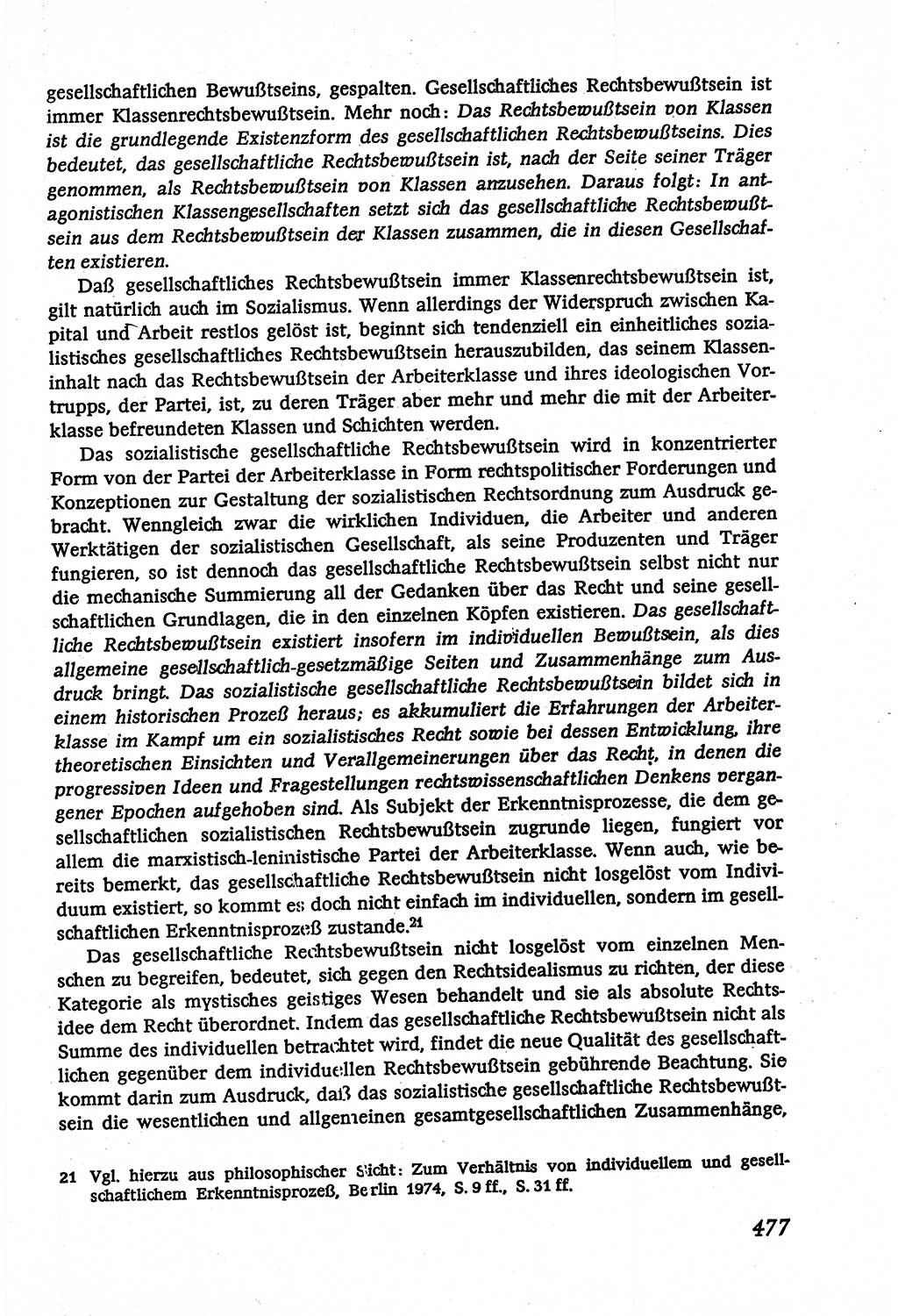 Marxistisch-leninistische (ML) Staats- und Rechtstheorie [Deutsche Demokratische Republik (DDR)], Lehrbuch 1980, Seite 477 (ML St.-R.-Th. DDR Lb. 1980, S. 477)