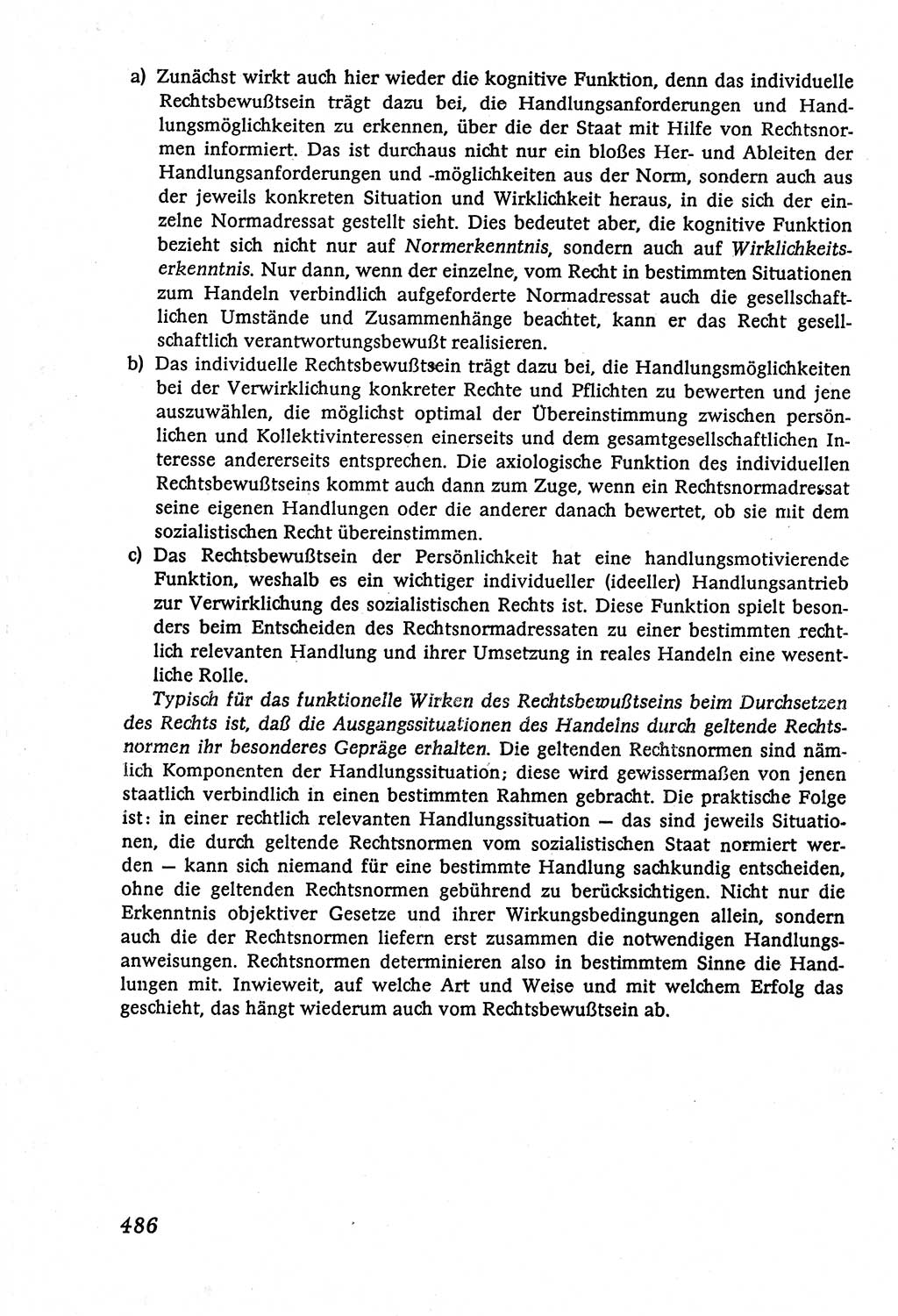 Marxistisch-leninistische (ML) Staats- und Rechtstheorie [Deutsche Demokratische Republik (DDR)], Lehrbuch 1980, Seite 486 (ML St.-R.-Th. DDR Lb. 1980, S. 486)