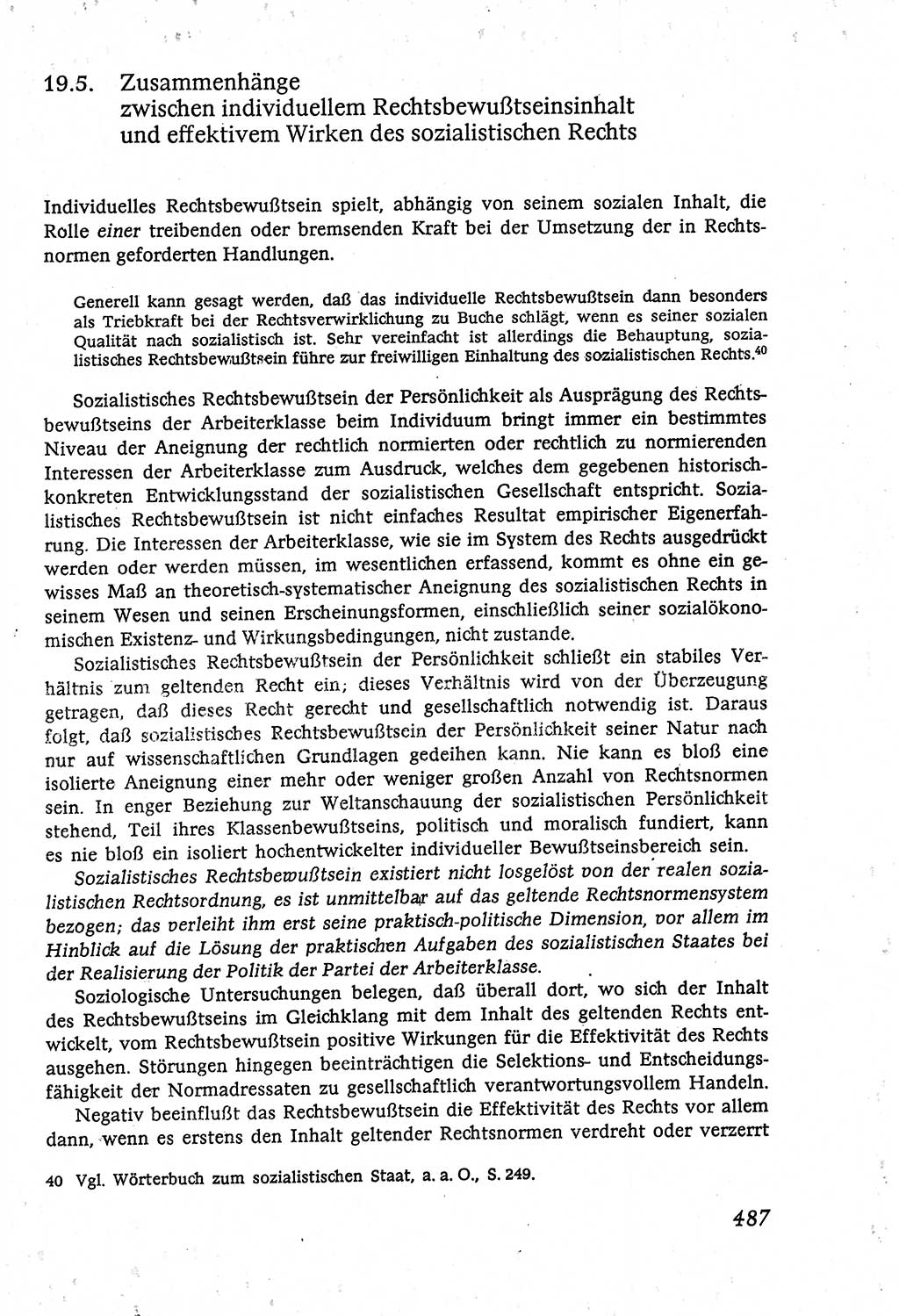 Marxistisch-leninistische (ML) Staats- und Rechtstheorie [Deutsche Demokratische Republik (DDR)], Lehrbuch 1980, Seite 487 (ML St.-R.-Th. DDR Lb. 1980, S. 487)