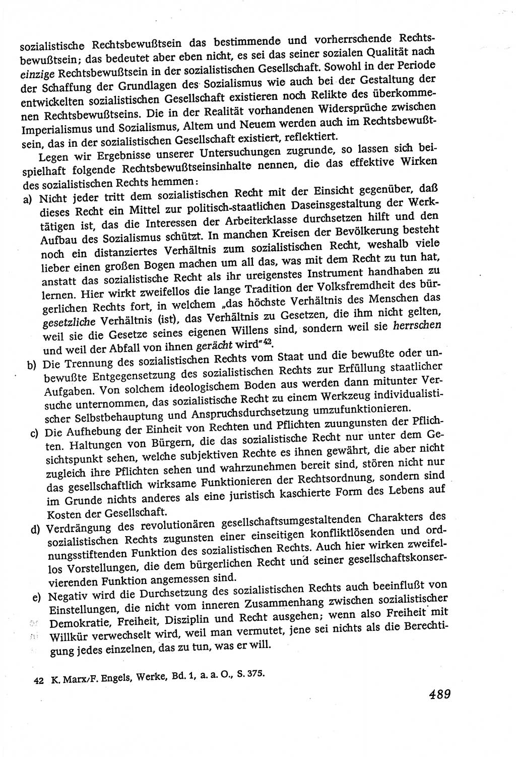 Marxistisch-leninistische (ML) Staats- und Rechtstheorie [Deutsche Demokratische Republik (DDR)], Lehrbuch 1980, Seite 489 (ML St.-R.-Th. DDR Lb. 1980, S. 489)