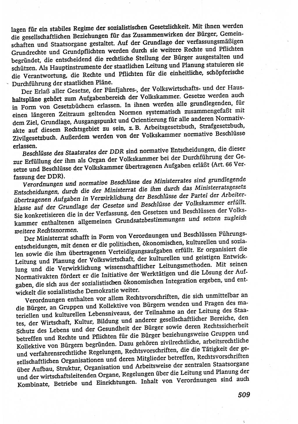 Marxistisch-leninistische (ML) Staats- und Rechtstheorie [Deutsche Demokratische Republik (DDR)], Lehrbuch 1980, Seite 509 (ML St.-R.-Th. DDR Lb. 1980, S. 509)