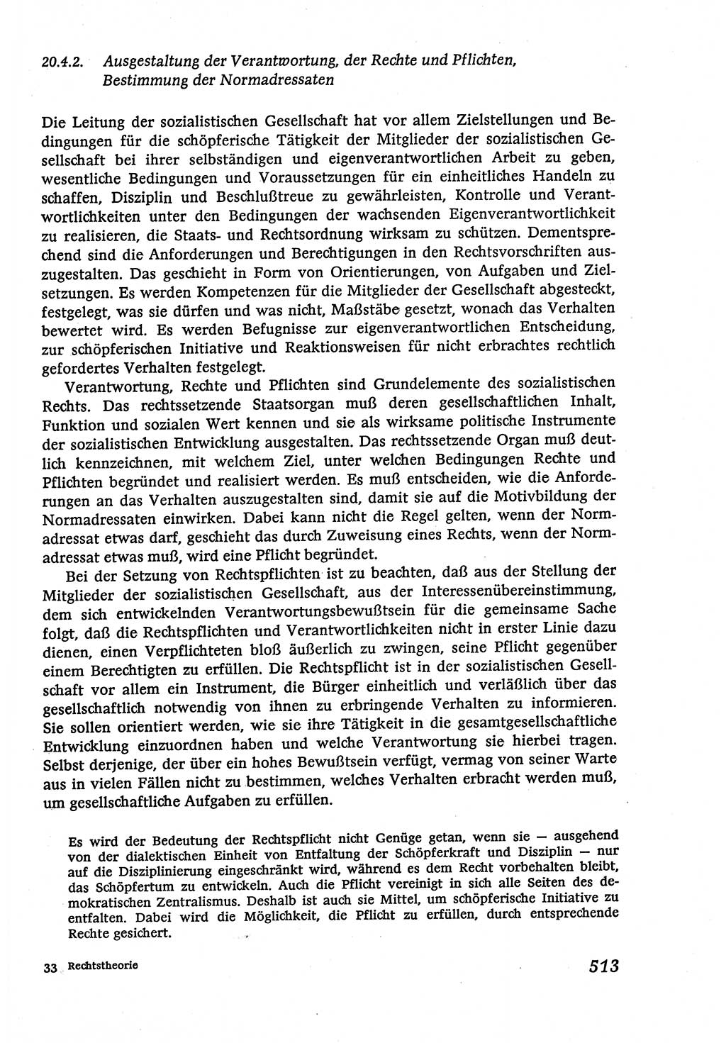 Marxistisch-leninistische (ML) Staats- und Rechtstheorie [Deutsche Demokratische Republik (DDR)], Lehrbuch 1980, Seite 513 (ML St.-R.-Th. DDR Lb. 1980, S. 513)