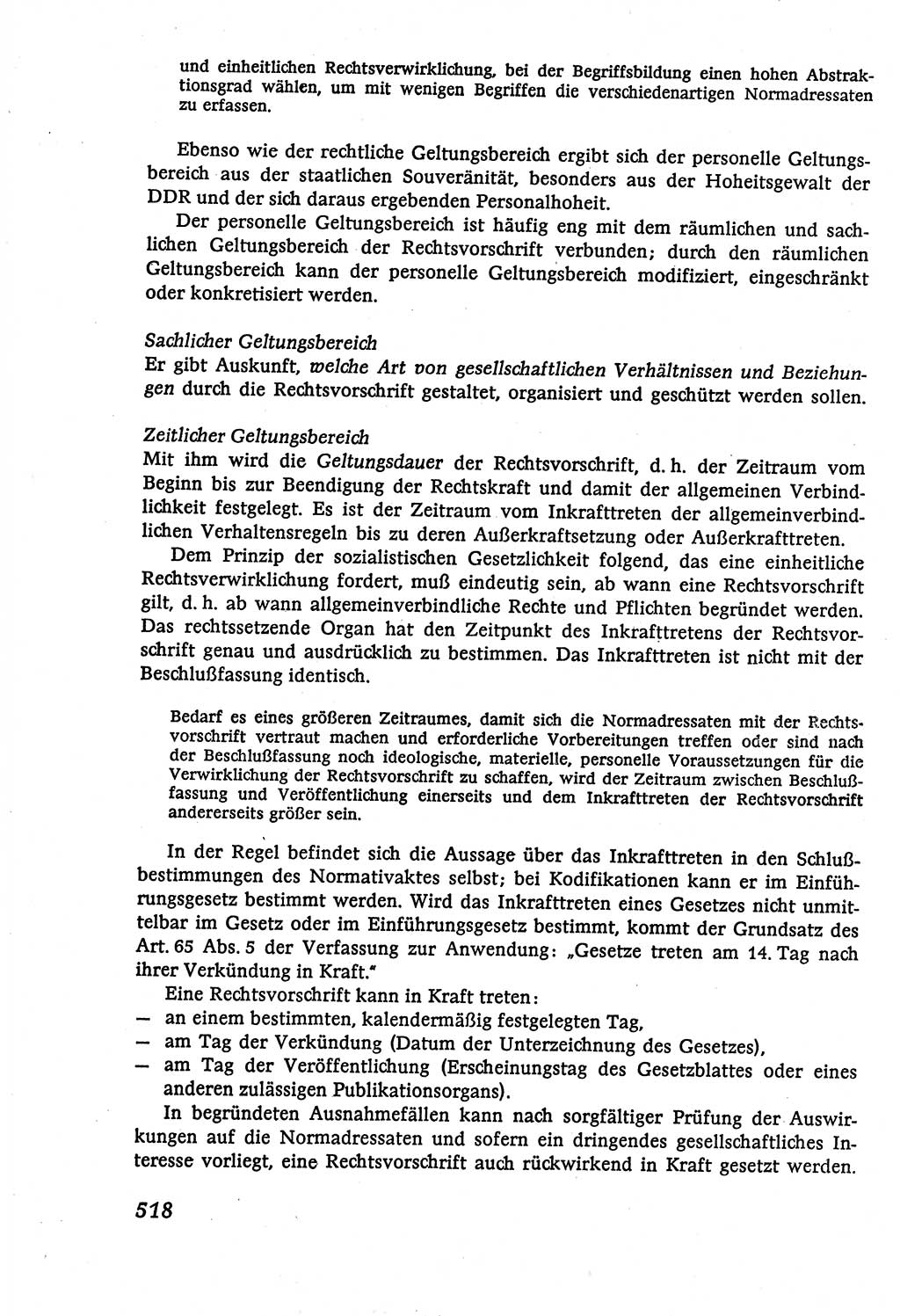Marxistisch-leninistische (ML) Staats- und Rechtstheorie [Deutsche Demokratische Republik (DDR)], Lehrbuch 1980, Seite 518 (ML St.-R.-Th. DDR Lb. 1980, S. 518)