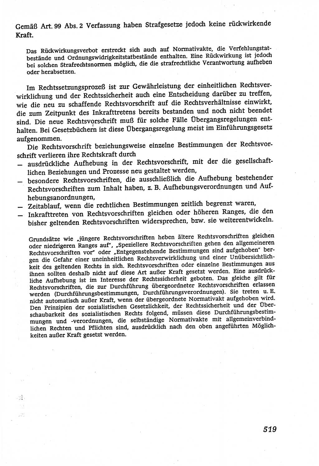 Marxistisch-leninistische (ML) Staats- und Rechtstheorie [Deutsche Demokratische Republik (DDR)], Lehrbuch 1980, Seite 519 (ML St.-R.-Th. DDR Lb. 1980, S. 519)