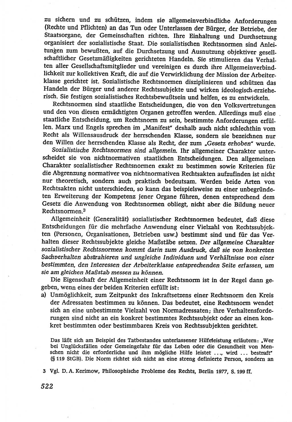 Marxistisch-leninistische (ML) Staats- und Rechtstheorie [Deutsche Demokratische Republik (DDR)], Lehrbuch 1980, Seite 522 (ML St.-R.-Th. DDR Lb. 1980, S. 522)
