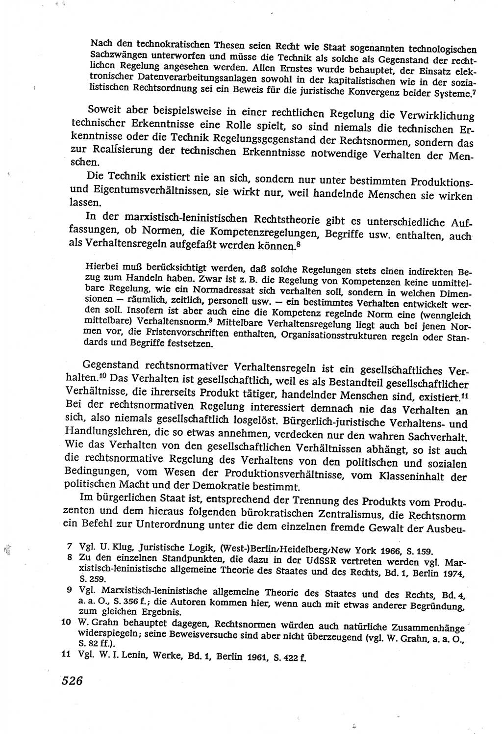 Marxistisch-leninistische (ML) Staats- und Rechtstheorie [Deutsche Demokratische Republik (DDR)], Lehrbuch 1980, Seite 526 (ML St.-R.-Th. DDR Lb. 1980, S. 526)