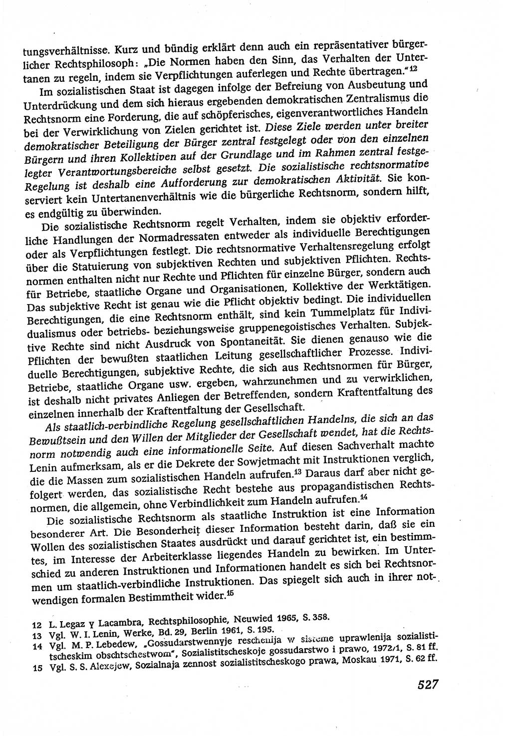 Marxistisch-leninistische (ML) Staats- und Rechtstheorie [Deutsche Demokratische Republik (DDR)], Lehrbuch 1980, Seite 527 (ML St.-R.-Th. DDR Lb. 1980, S. 527)