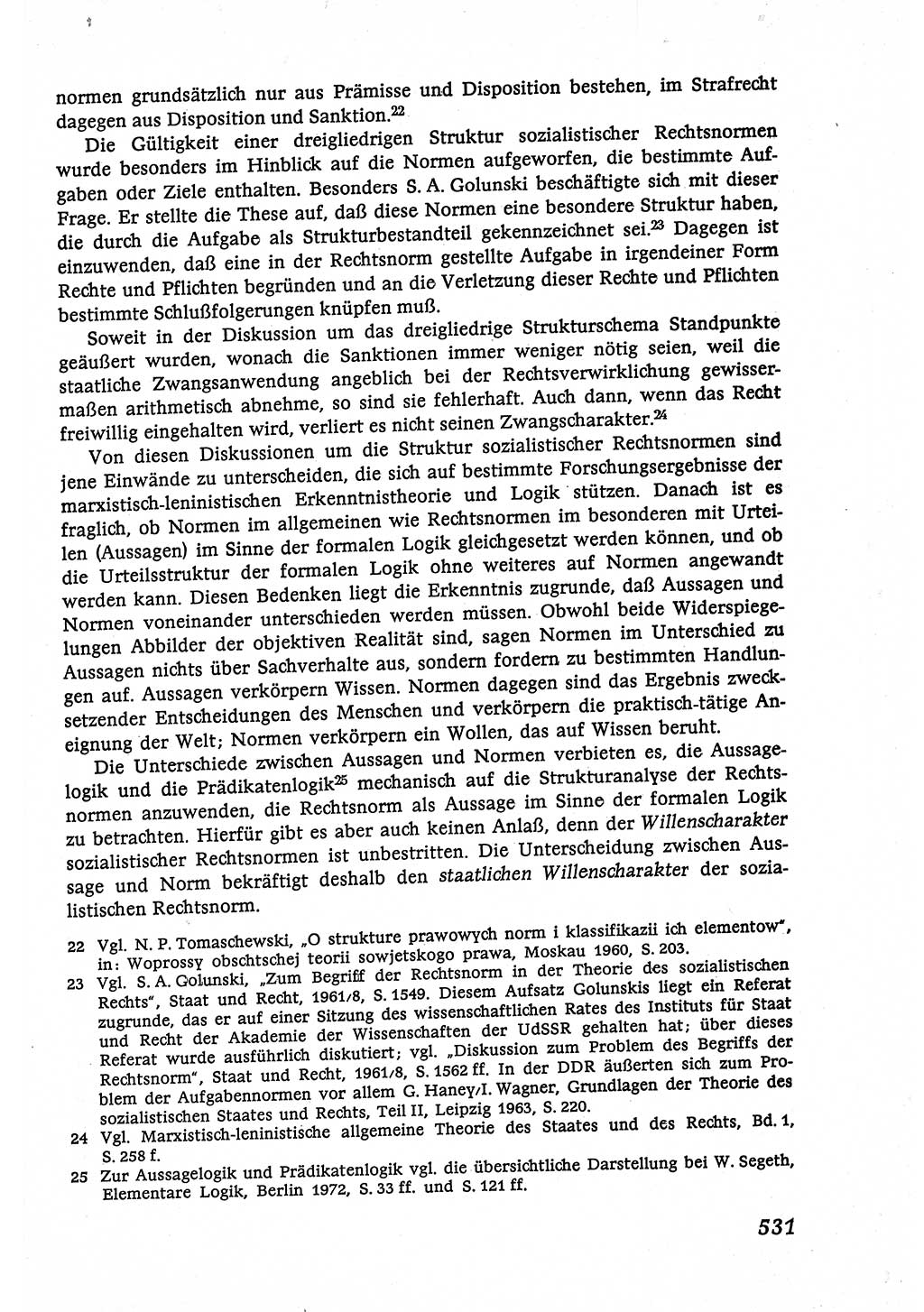Marxistisch-leninistische (ML) Staats- und Rechtstheorie [Deutsche Demokratische Republik (DDR)], Lehrbuch 1980, Seite 531 (ML St.-R.-Th. DDR Lb. 1980, S. 531)