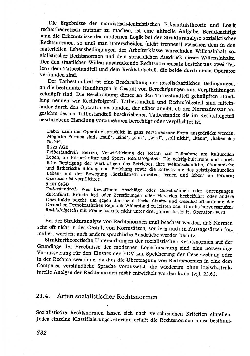 Marxistisch-leninistische (ML) Staats- und Rechtstheorie [Deutsche Demokratische Republik (DDR)], Lehrbuch 1980, Seite 532 (ML St.-R.-Th. DDR Lb. 1980, S. 532)