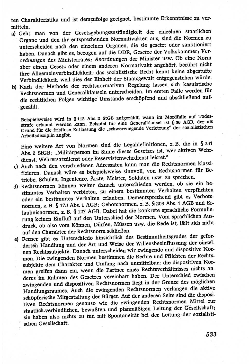 Marxistisch-leninistische (ML) Staats- und Rechtstheorie [Deutsche Demokratische Republik (DDR)], Lehrbuch 1980, Seite 533 (ML St.-R.-Th. DDR Lb. 1980, S. 533)