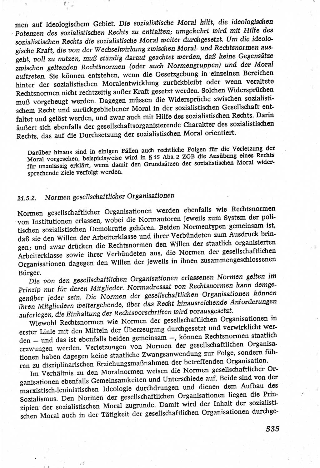 Marxistisch-leninistische (ML) Staats- und Rechtstheorie [Deutsche Demokratische Republik (DDR)], Lehrbuch 1980, Seite 535 (ML St.-R.-Th. DDR Lb. 1980, S. 535)