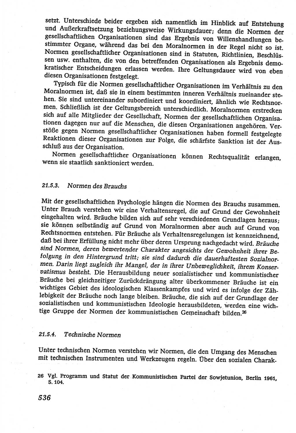 Marxistisch-leninistische (ML) Staats- und Rechtstheorie [Deutsche Demokratische Republik (DDR)], Lehrbuch 1980, Seite 536 (ML St.-R.-Th. DDR Lb. 1980, S. 536)