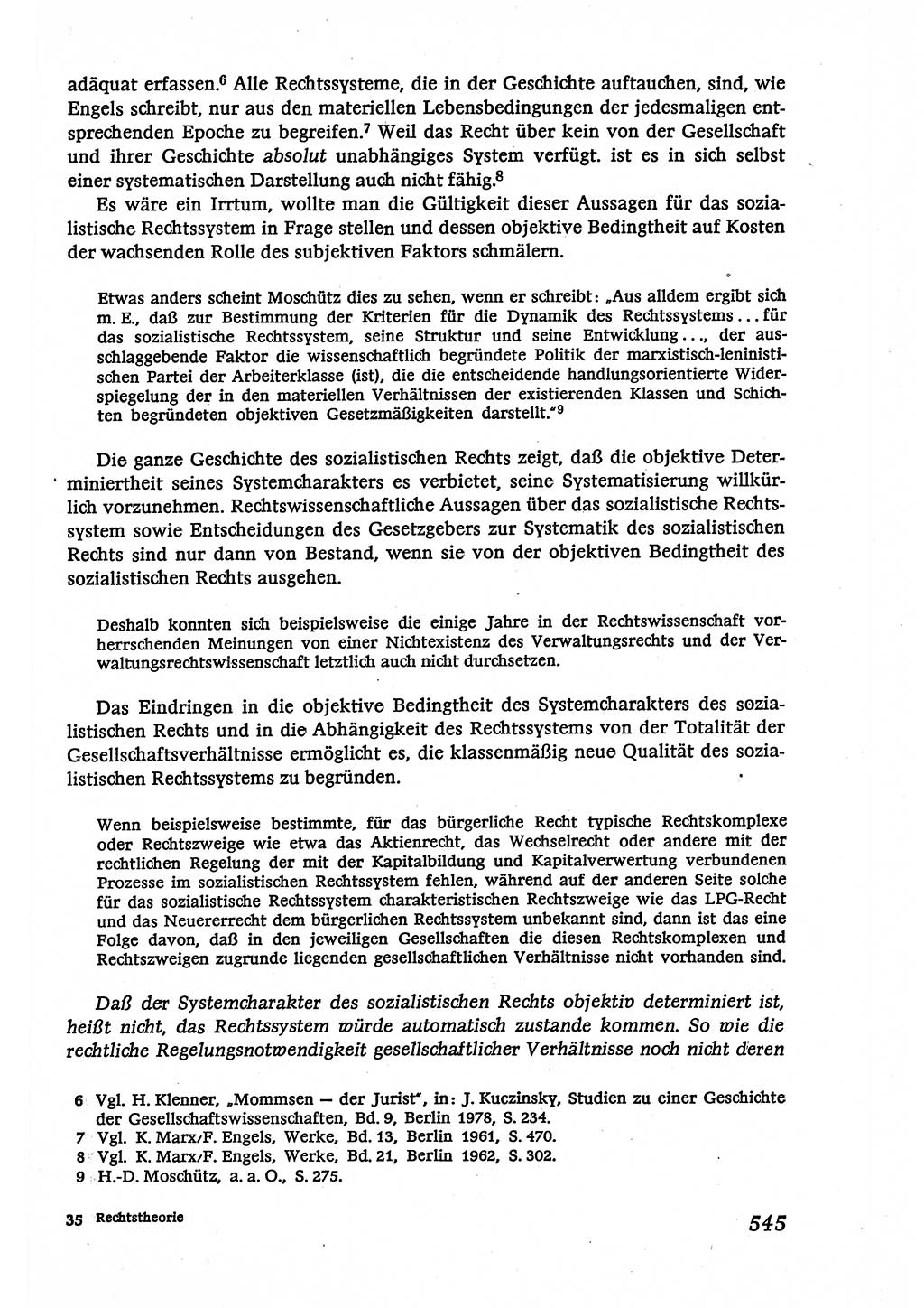 Marxistisch-leninistische (ML) Staats- und Rechtstheorie [Deutsche Demokratische Republik (DDR)], Lehrbuch 1980, Seite 545 (ML St.-R.-Th. DDR Lb. 1980, S. 545)