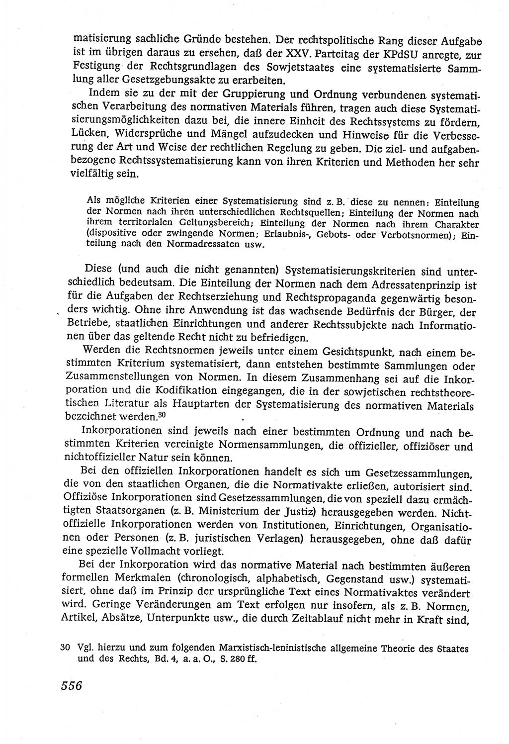 Marxistisch-leninistische (ML) Staats- und Rechtstheorie [Deutsche Demokratische Republik (DDR)], Lehrbuch 1980, Seite 556 (ML St.-R.-Th. DDR Lb. 1980, S. 556)