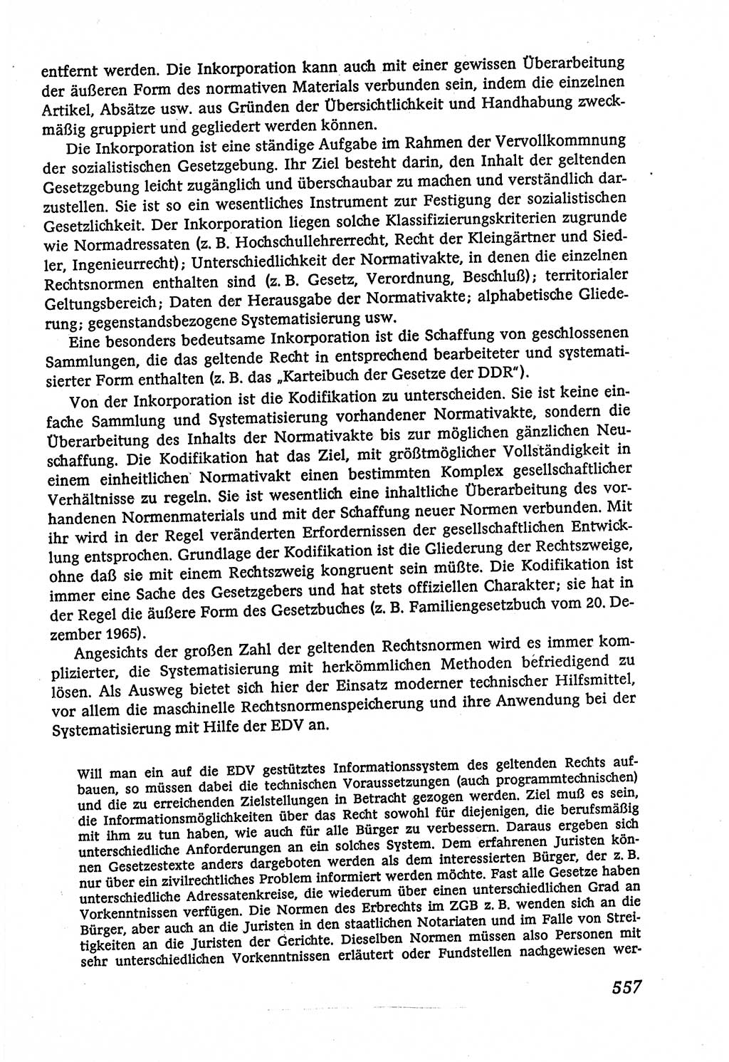 Marxistisch-leninistische (ML) Staats- und Rechtstheorie [Deutsche Demokratische Republik (DDR)], Lehrbuch 1980, Seite 557 (ML St.-R.-Th. DDR Lb. 1980, S. 557)