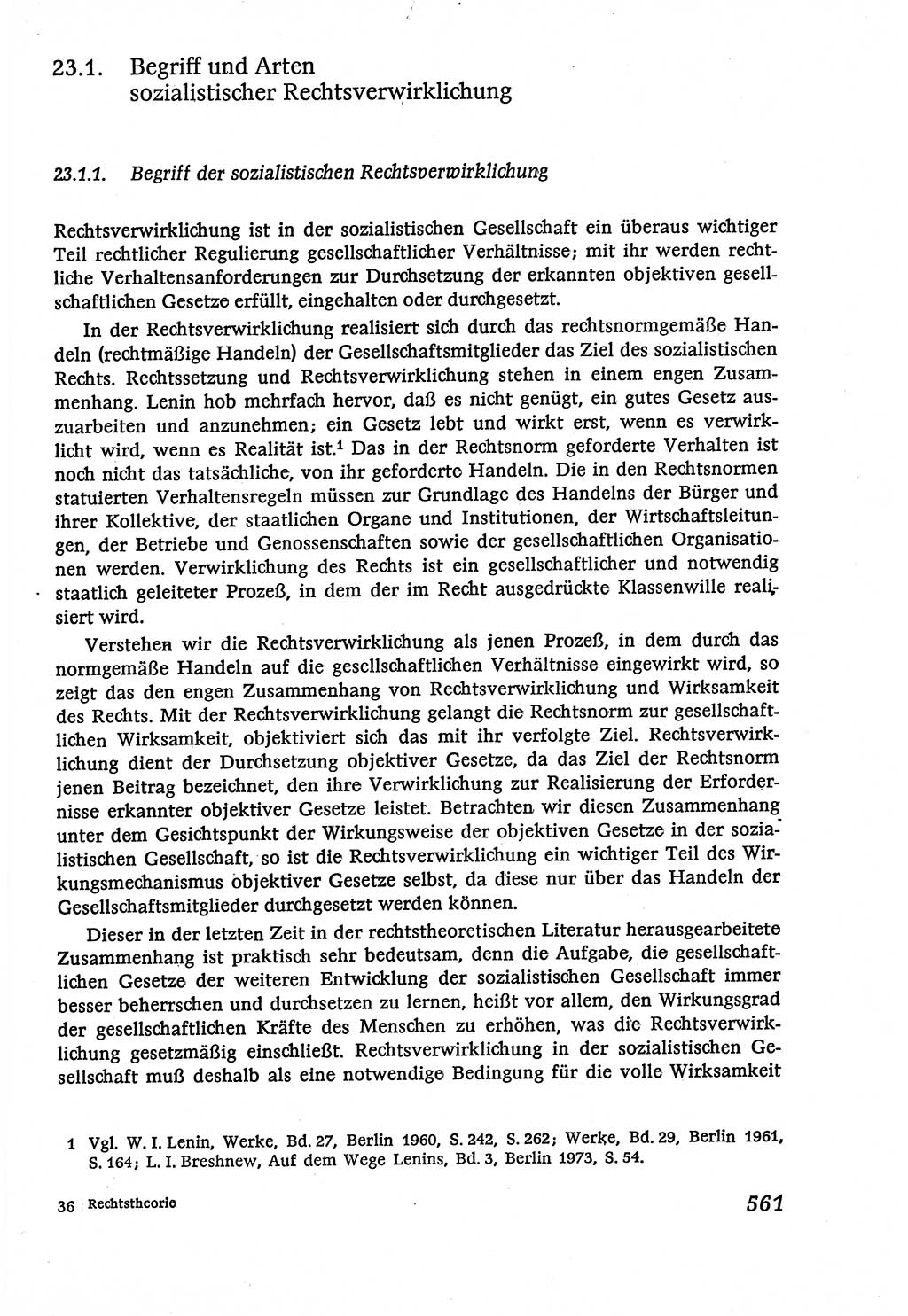 Marxistisch-leninistische (ML) Staats- und Rechtstheorie [Deutsche Demokratische Republik (DDR)], Lehrbuch 1980, Seite 561 (ML St.-R.-Th. DDR Lb. 1980, S. 561)