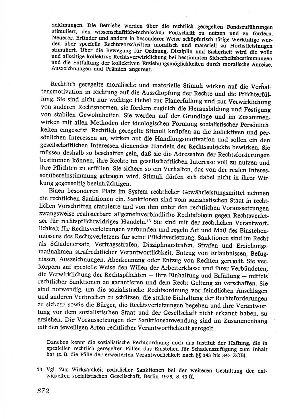 Marxistisch-leninistische (ML) Staats- und Rechtstheorie [Deutsche Demokratische Republik (DDR)], Lehrbuch 1980, Seite 572 (ML St.-R.-Th. DDR Lb. 1980, S. 572)