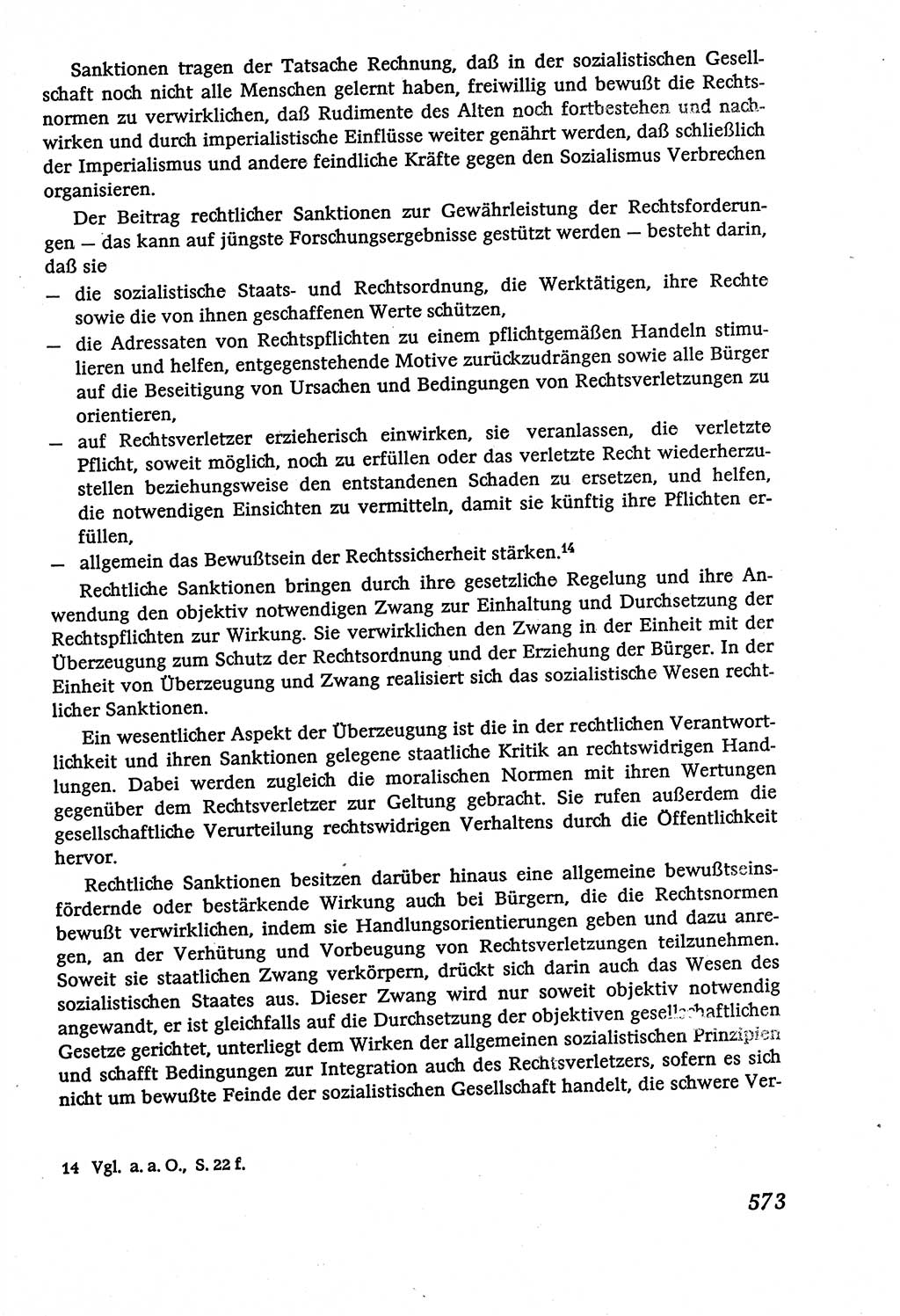 Marxistisch-leninistische (ML) Staats- und Rechtstheorie [Deutsche Demokratische Republik (DDR)], Lehrbuch 1980, Seite 573 (ML St.-R.-Th. DDR Lb. 1980, S. 573)