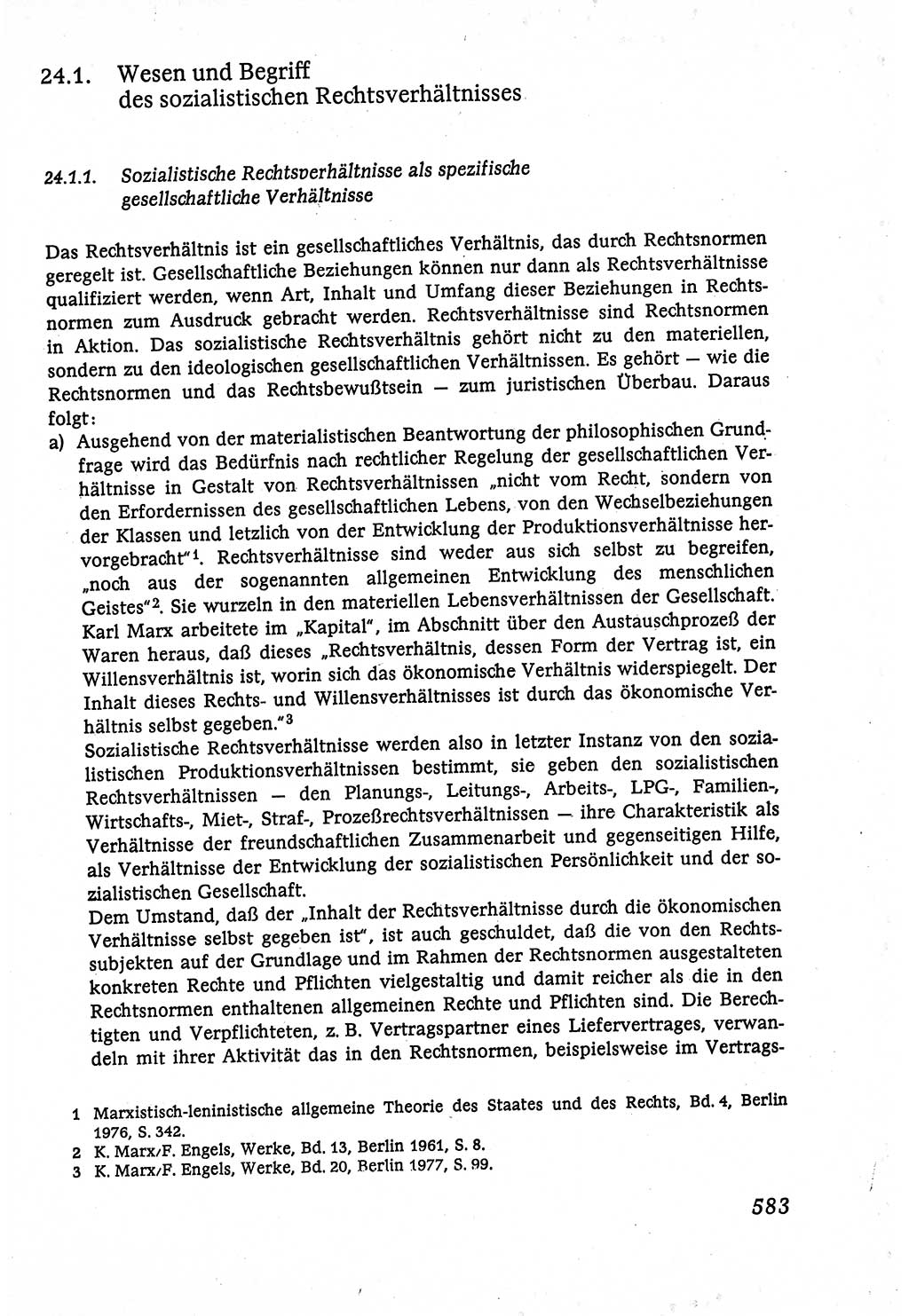 Marxistisch-leninistische (ML) Staats- und Rechtstheorie [Deutsche Demokratische Republik (DDR)], Lehrbuch 1980, Seite 583 (ML St.-R.-Th. DDR Lb. 1980, S. 583)