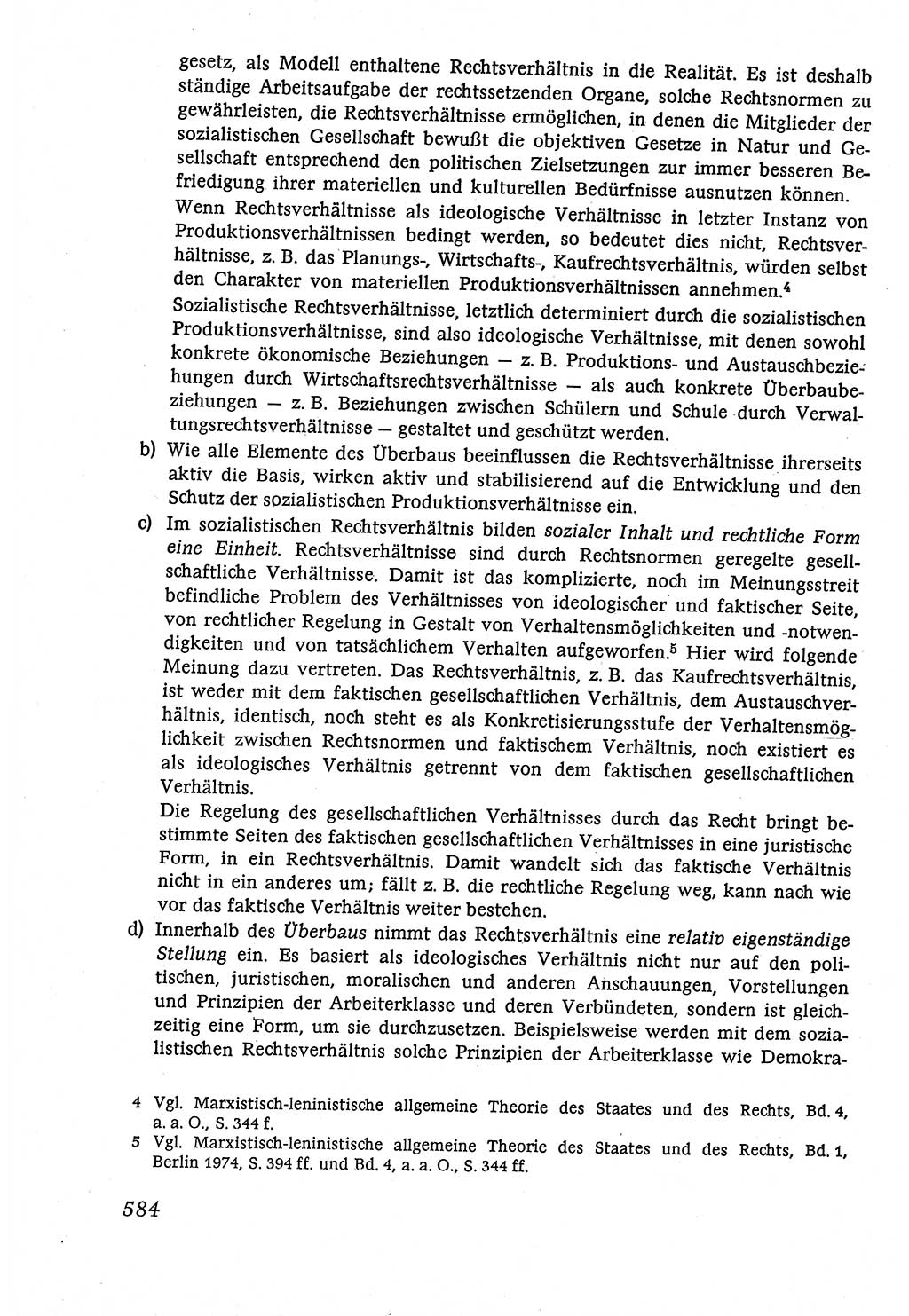Marxistisch-leninistische (ML) Staats- und Rechtstheorie [Deutsche Demokratische Republik (DDR)], Lehrbuch 1980, Seite 584 (ML St.-R.-Th. DDR Lb. 1980, S. 584)