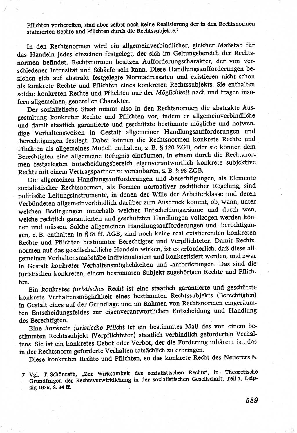 Marxistisch-leninistische (ML) Staats- und Rechtstheorie [Deutsche Demokratische Republik (DDR)], Lehrbuch 1980, Seite 589 (ML St.-R.-Th. DDR Lb. 1980, S. 589)