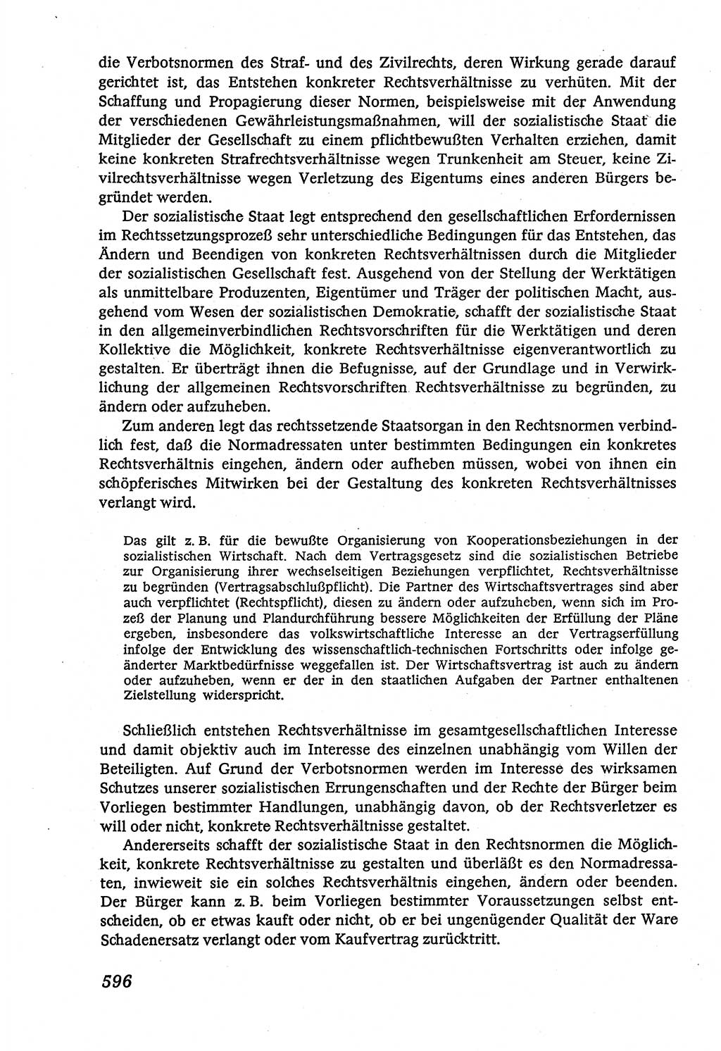 Marxistisch-leninistische (ML) Staats- und Rechtstheorie [Deutsche Demokratische Republik (DDR)], Lehrbuch 1980, Seite 596 (ML St.-R.-Th. DDR Lb. 1980, S. 596)