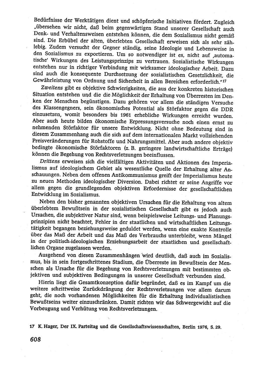 Marxistisch-leninistische (ML) Staats- und Rechtstheorie [Deutsche Demokratische Republik (DDR)], Lehrbuch 1980, Seite 608 (ML St.-R.-Th. DDR Lb. 1980, S. 608)