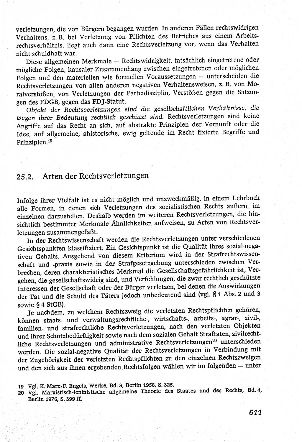 Marxistisch-leninistische (ML) Staats- und Rechtstheorie [Deutsche Demokratische Republik (DDR)], Lehrbuch 1980, Seite 611 (ML St.-R.-Th. DDR Lb. 1980, S. 611)