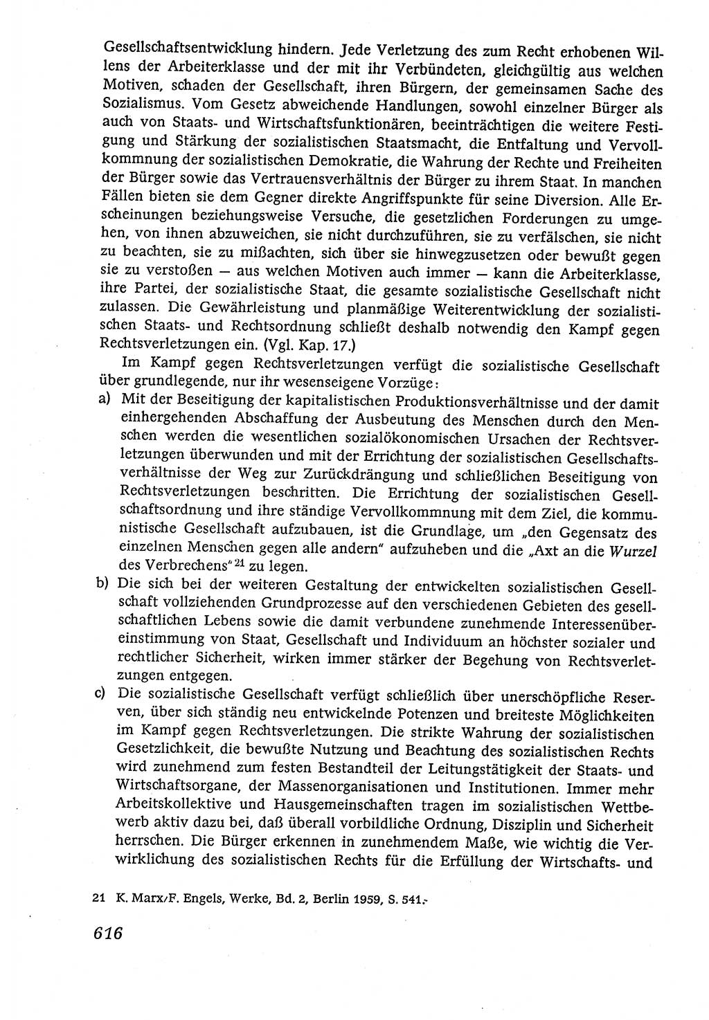 Marxistisch-leninistische (ML) Staats- und Rechtstheorie [Deutsche Demokratische Republik (DDR)], Lehrbuch 1980, Seite 616 (ML St.-R.-Th. DDR Lb. 1980, S. 616)