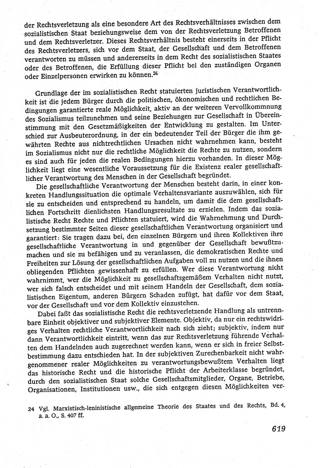 Marxistisch-leninistische (ML) Staats- und Rechtstheorie [Deutsche Demokratische Republik (DDR)], Lehrbuch 1980, Seite 619 (ML St.-R.-Th. DDR Lb. 1980, S. 619)
