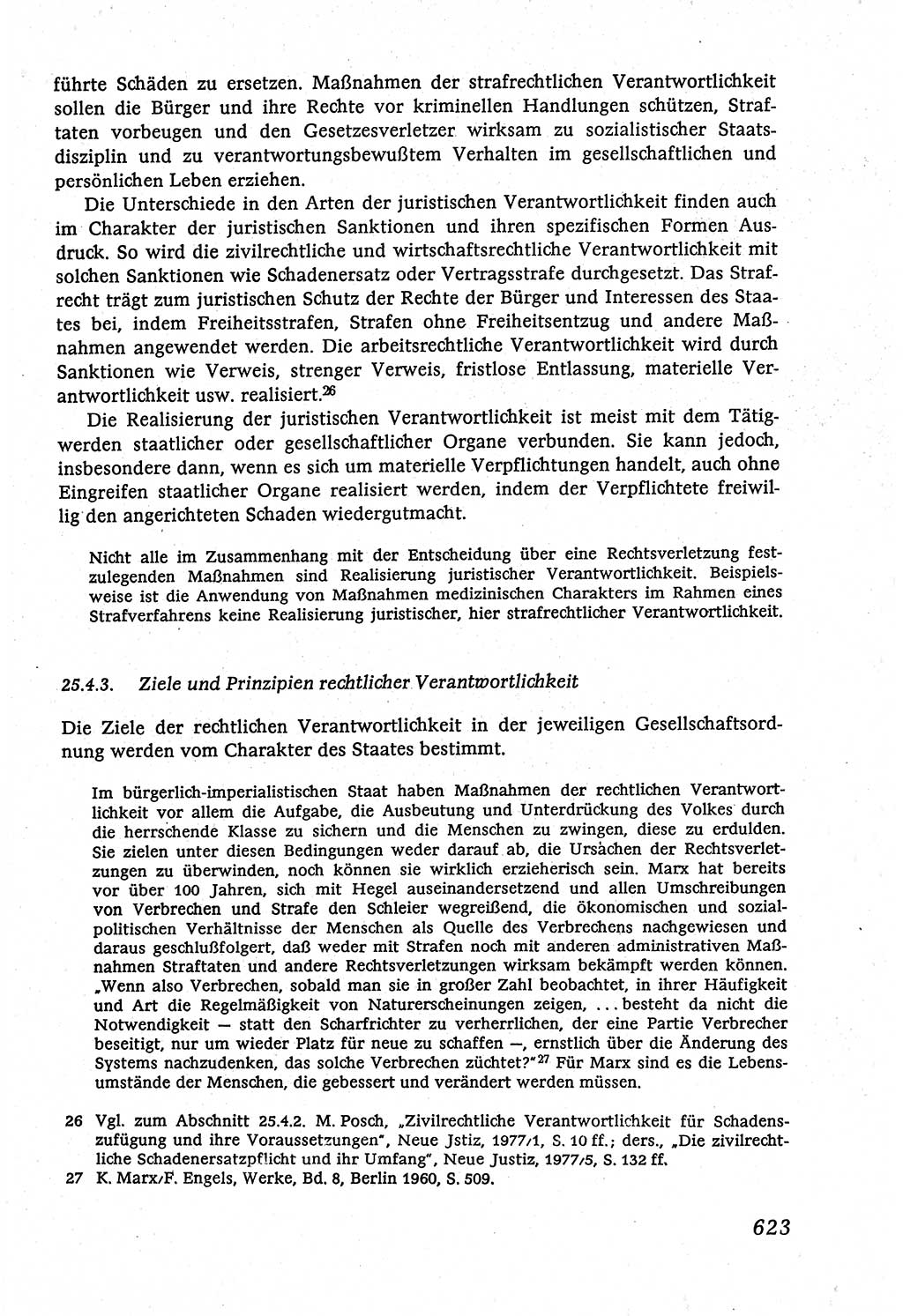 Marxistisch-leninistische (ML) Staats- und Rechtstheorie [Deutsche Demokratische Republik (DDR)], Lehrbuch 1980, Seite 623 (ML St.-R.-Th. DDR Lb. 1980, S. 623)