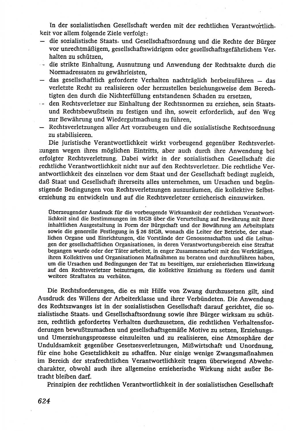 Marxistisch-leninistische (ML) Staats- und Rechtstheorie [Deutsche Demokratische Republik (DDR)], Lehrbuch 1980, Seite 624 (ML St.-R.-Th. DDR Lb. 1980, S. 624)