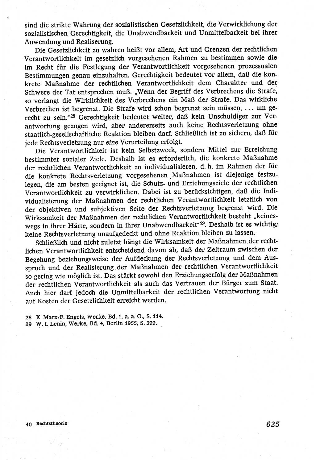 Marxistisch-leninistische (ML) Staats- und Rechtstheorie [Deutsche Demokratische Republik (DDR)], Lehrbuch 1980, Seite 625 (ML St.-R.-Th. DDR Lb. 1980, S. 625)