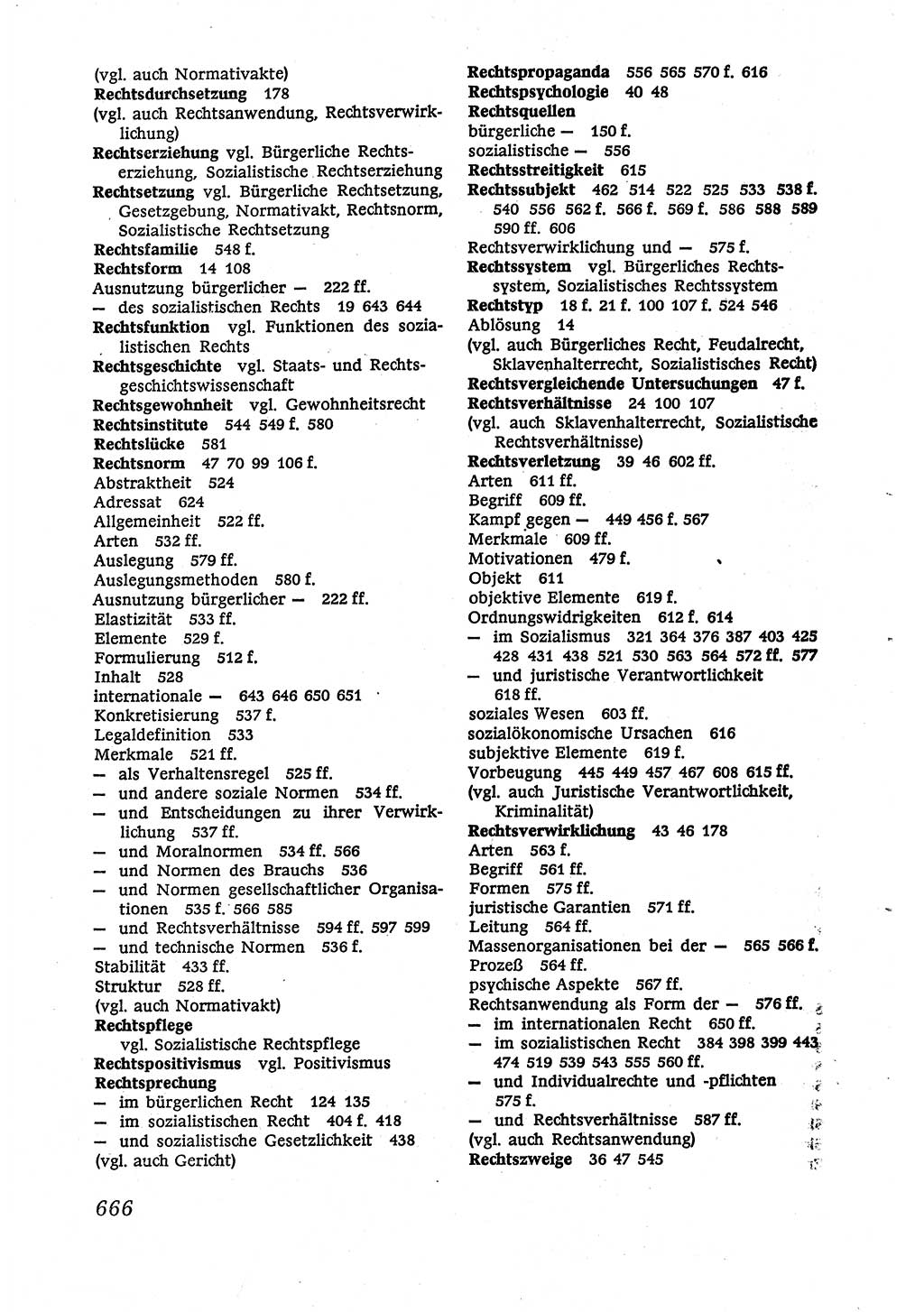 Marxistisch-leninistische (ML) Staats- und Rechtstheorie [Deutsche Demokratische Republik (DDR)], Lehrbuch 1980, Seite 666 (ML St.-R.-Th. DDR Lb. 1980, S. 666)