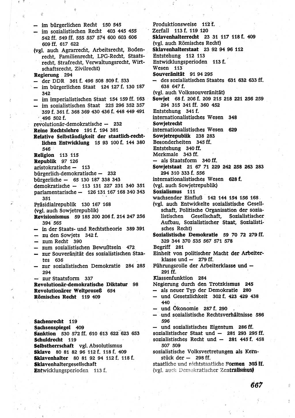 Marxistisch-leninistische (ML) Staats- und Rechtstheorie [Deutsche Demokratische Republik (DDR)], Lehrbuch 1980, Seite 667 (ML St.-R.-Th. DDR Lb. 1980, S. 667)