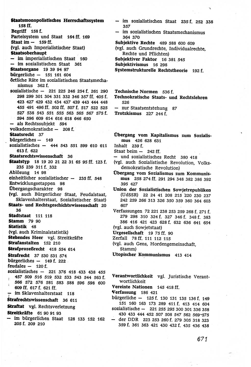 Marxistisch-leninistische (ML) Staats- und Rechtstheorie [Deutsche Demokratische Republik (DDR)], Lehrbuch 1980, Seite 671 (ML St.-R.-Th. DDR Lb. 1980, S. 671)