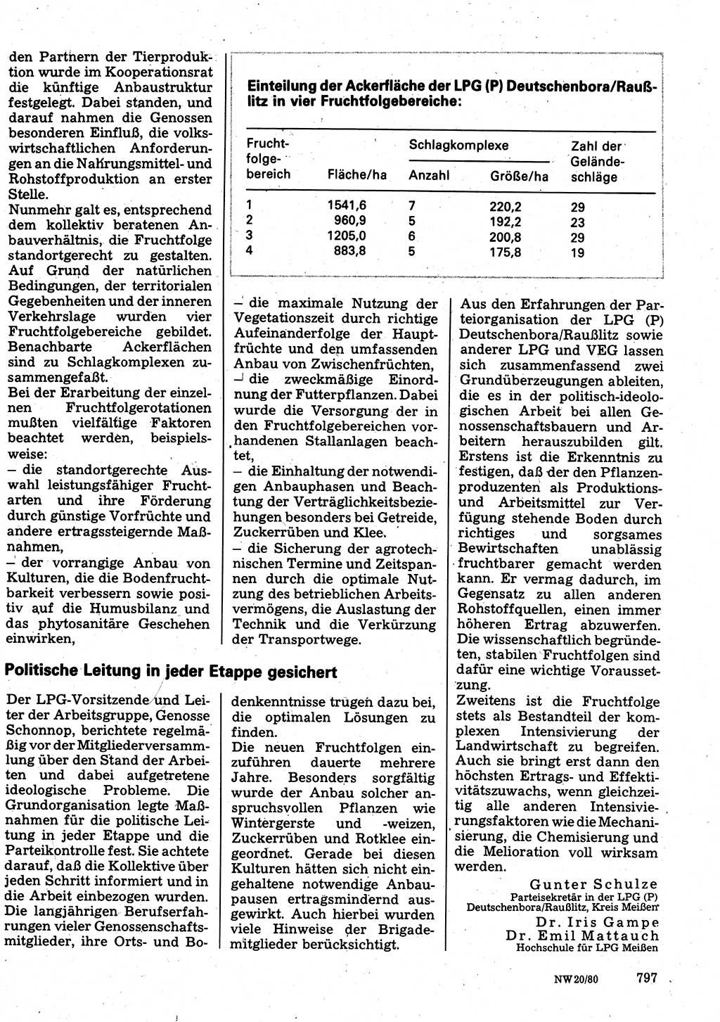 Neuer Weg (NW), Organ des Zentralkomitees (ZK) der SED (Sozialistische Einheitspartei Deutschlands) für Fragen des Parteilebens, 35. Jahrgang [Deutsche Demokratische Republik (DDR)] 1980, Seite 797 (NW ZK SED DDR 1980, S. 797)